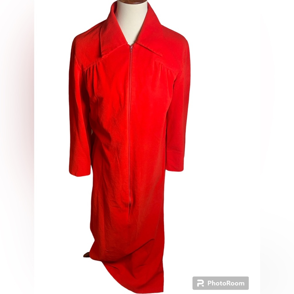 Vintage 70s Fleece House Dress